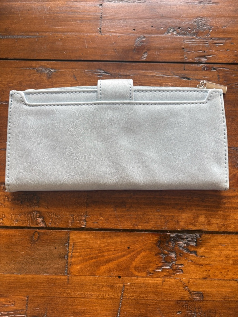 Time and Tru Light blue Snap Wallet - Picture 3 of 6